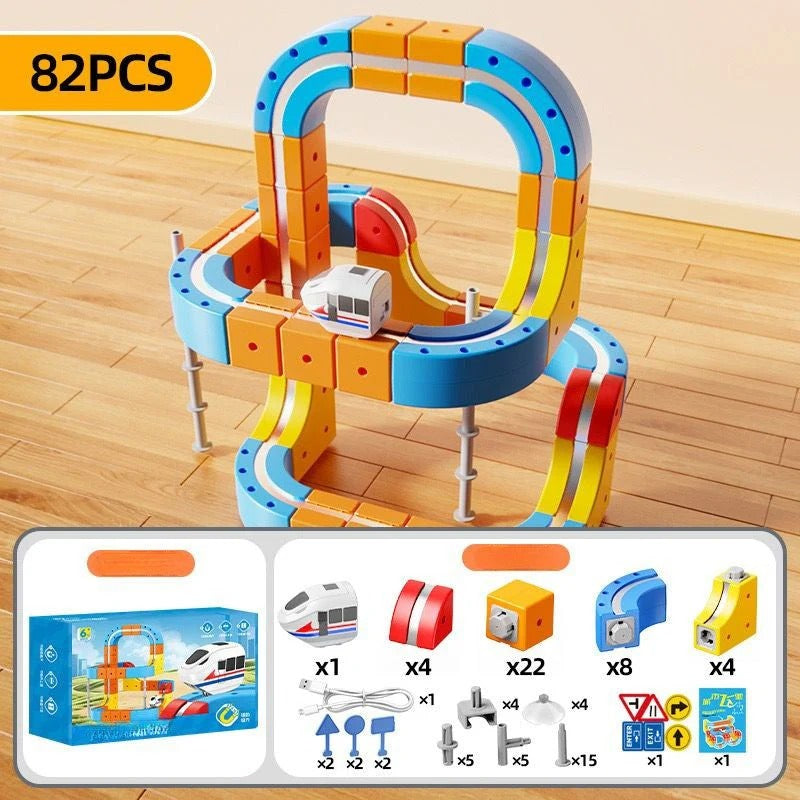 TOYZZERY 360° Hareketli Manyetik Tren Seti