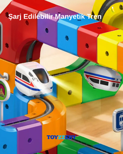 TOYZZERY Manyetik Tren Seti