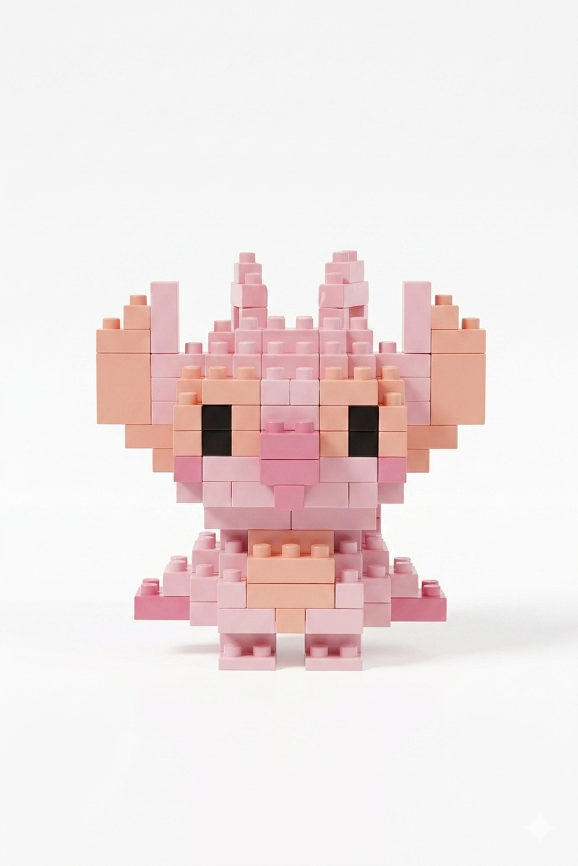 Sevimli Çift Stitch & Angel Mini Lego Seti 🥰