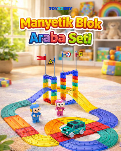 TOYZZERY Manyetik Araba Seti